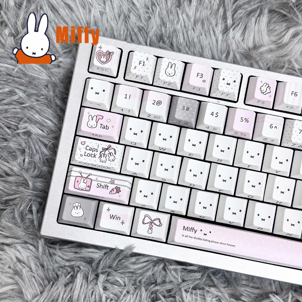 Office Tech - Набор кейкапов для механической клавиатуры Kawaii