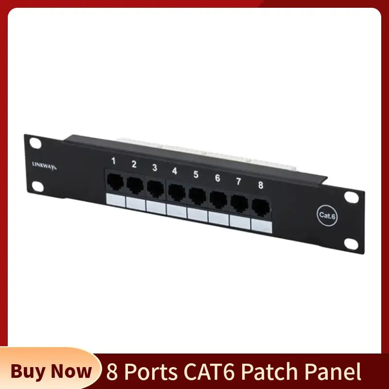 Patch Panel Cat6 - Сетевой адаптер, 8 портов, патч-панель CAT6,