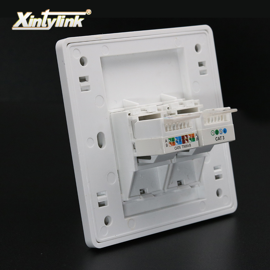 Patch Panel Cat6 - Розетка Xintylink RJ11 RJ45, модульная, Cat5e
