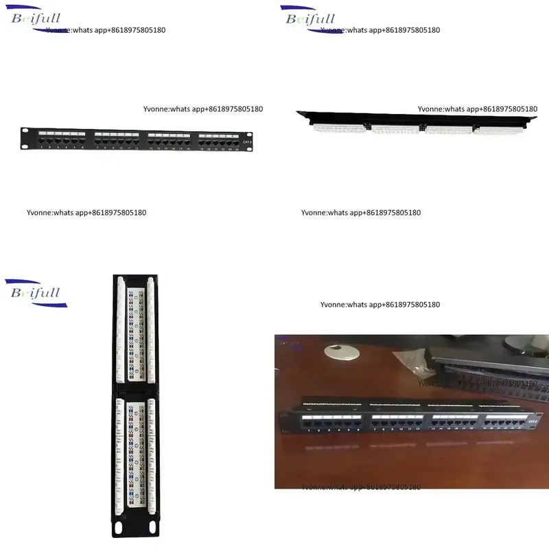 Patch Panel Cat6 - 6-портовая патч-панель RJ45 UTP 19 дюймов,