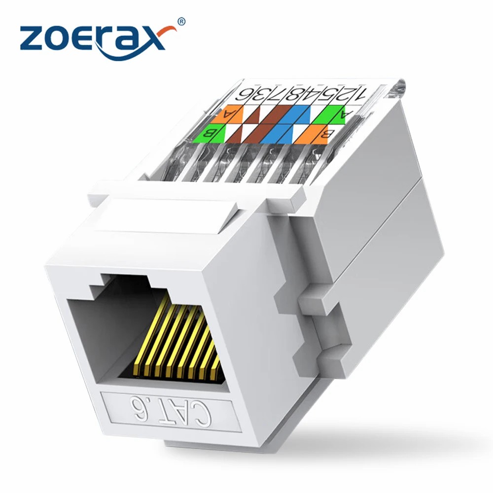 Patch Panel Cat6 - Сетевой соединитель ZoeRax Cat6 RJ45, без