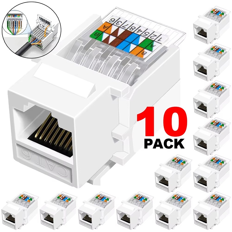 Patch Panel Cat6 - 10 шт. сетевых модулей Cat6 RJ45,
