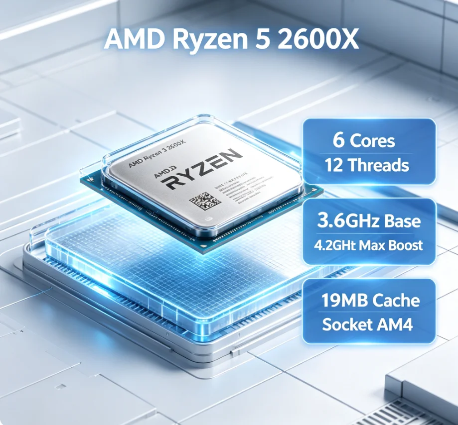 Amd Cpu Ryzen 5 - Процессор AMD Ryzen 5 2600X для