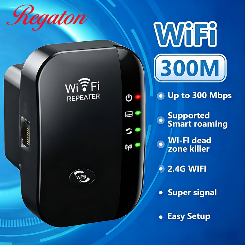 Office Tech - Беспроводной усилитель Wi-Fi 300 Мбит/с 2,4