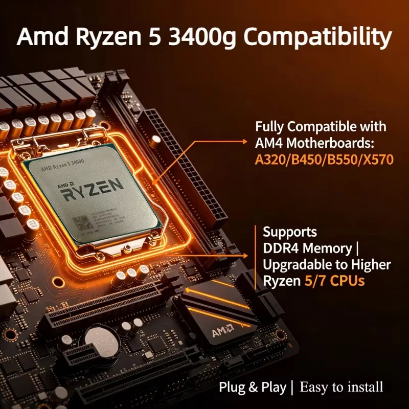 AMD Ryzen 5 3400G AM4 Настольн – обзор и цена Amd Cpu Ryzen 5